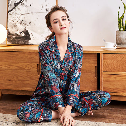 Pijamas de Seda Brillante