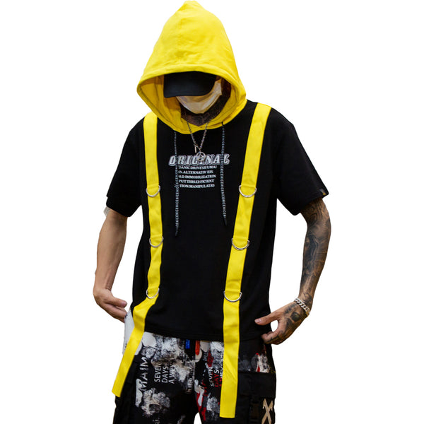 Camiseta Hip-Hop Oversize con Manga Cinco Puntos