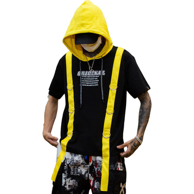 Camiseta Hip-Hop Oversize con Manga Cinco Puntos