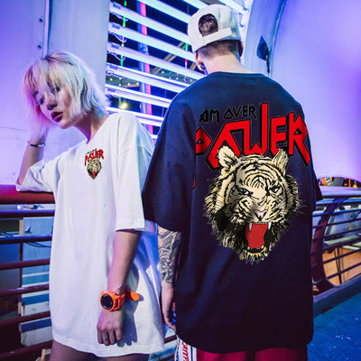 Playera Estampado Cabeza de Tigre Manga Corta - Image 3