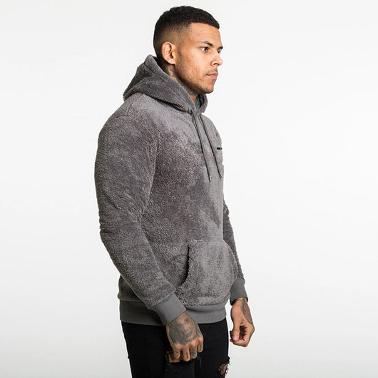 Sudadera Hoodie Gruesa para Hombre Talla Grande con Forro Polar - Image 3