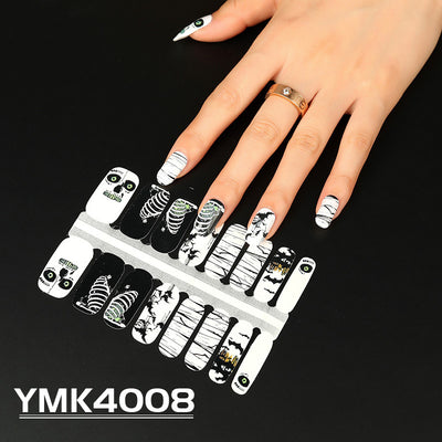 Pegatinas de Uñas Temática Halloween - Calaveras, Hojas de Otoño y Calabazas - Image 9