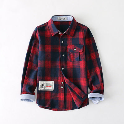 Camisa de Cuadros Manga Larga para Niño - Image 3