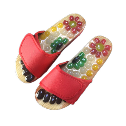 Pantuflas Masajeadoras de Piedra Pómez - Reflexología y Acupuntura Podal - Image 2