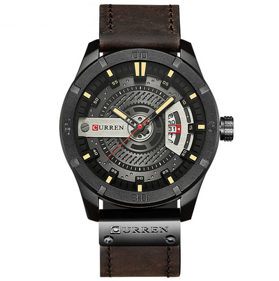 Reloj Militar Deportivo CURREN para Hombre - Cuarzo con Calendario y Correa de Cuero - Image 4