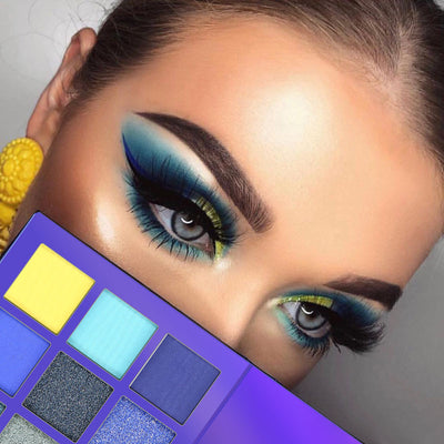 Paleta de 9 Sombras Diamantadas con Brillo Intenso
