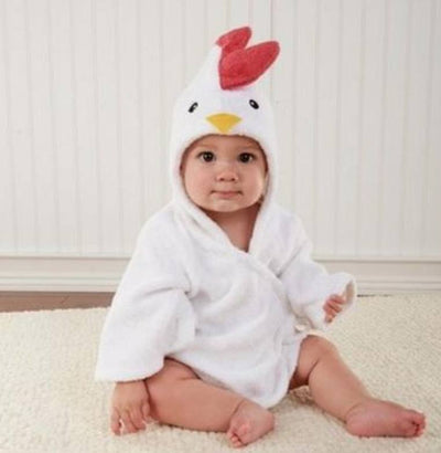 Bata de Baño Infantil con Capucha - Toalla Modelo Animales Lindos en Algodón - Image 22