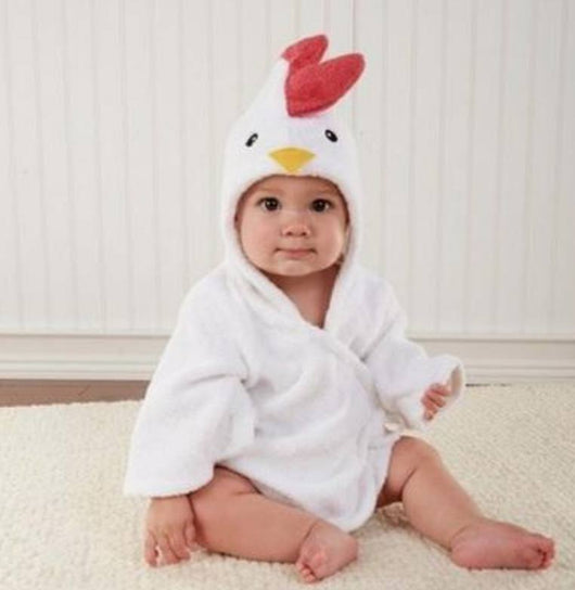 Bata de Baño Infantil con Capucha - Toalla Modelo Animales Lindos en Algodón - Image 22