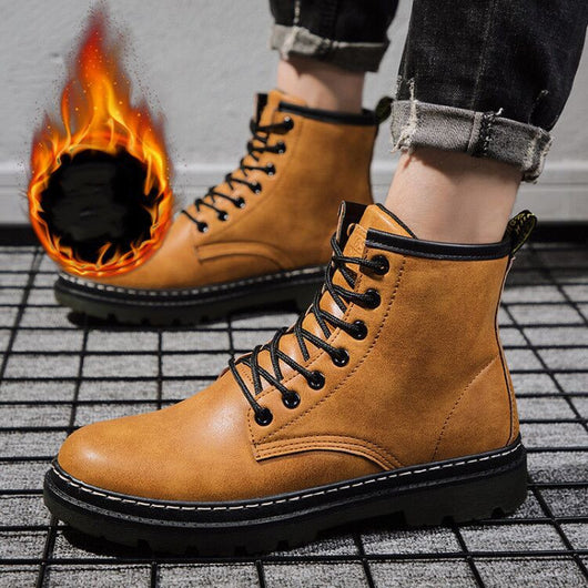 Botas Martin Altas para Hombre Estilo Británico - Invierno - Image 3