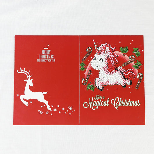 Tarjeta de Navidad con Pintura de Diamantes Creativa - Image 4