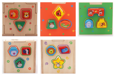 Caja de Inteligencia de Formas de Dibujos Animados para la Primera Infancia - Image 13