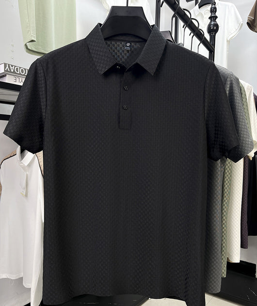 Playera Polo Hombre Jacquard Cuadros Transpirable Verano - Image 32