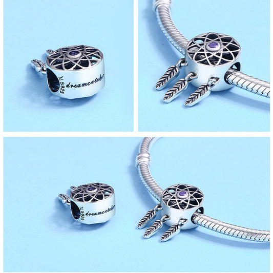 Pulsera Atrapasueños con Corazón y Cuentas Personalizables para Niñas - Image 2