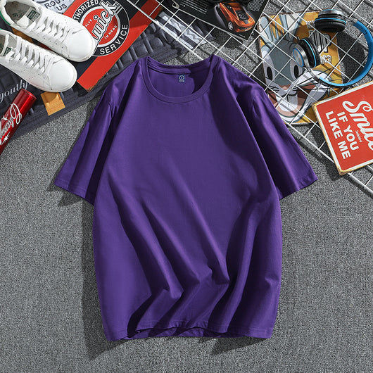 Camiseta Hombre Algodón Puro Manga Corta Suelta Estilo Coreano - Image 20