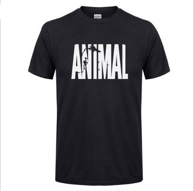 Camiseta de Algodón Puro para Hombre - Estampado Animal Alphabet, Diseño Casual de Verano - Image 10