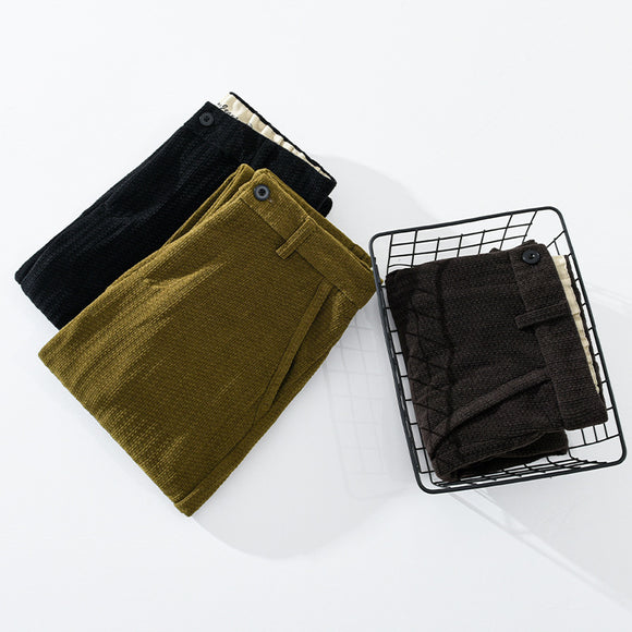 Pantalones de Pana Retro Slim Fit Hombre