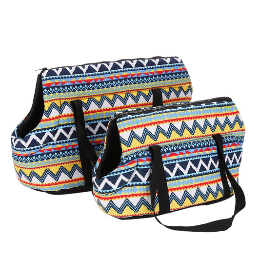 Mochila Retro para Mascotas - Bolsa Transportadora de Hombro para Gatos y Perros