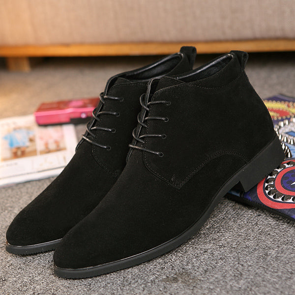 Zapatos Casuales Puntiagudos Tipo Bota con Cordones para Hombre - Image 6