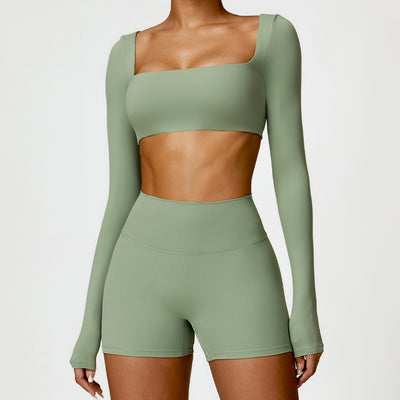 Conjunto Deportivo Yoga Cintura Alta Ajustado Secado Rápido para Mujer - Image 25