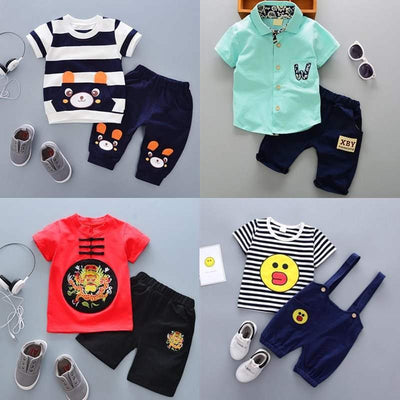 Ropa de Verano para Niños y Niñas - Camisetas de Manga Corta