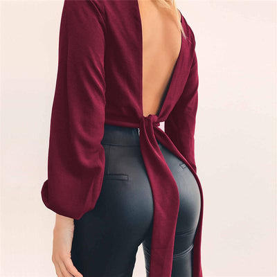 Blusa Elegante de Manga Larga con Cintura Ceñida y Forro de Gasa - Image 12