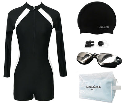 Traje de Baño Deportivo de Manga Larga para Mujer - Cobertura Total - Image 18