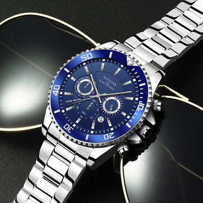 Reloj de Lujo Dorado para Hombre - Acero Inoxidable Resistente al Agua con Esfera Luminosa - Image 34