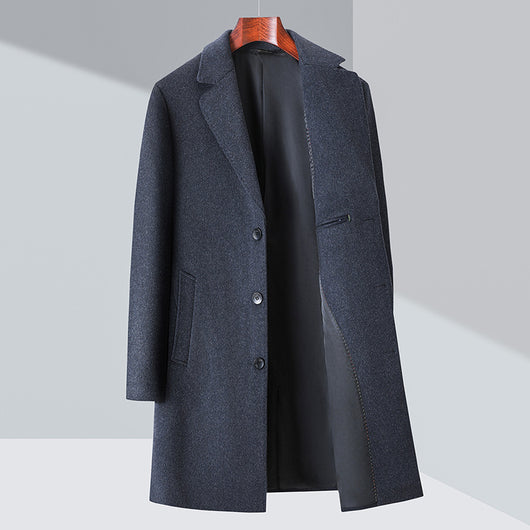 Abrigo Tipo Trinchera de Lana para Hombre - Estilo Ejecutivo - Image 7