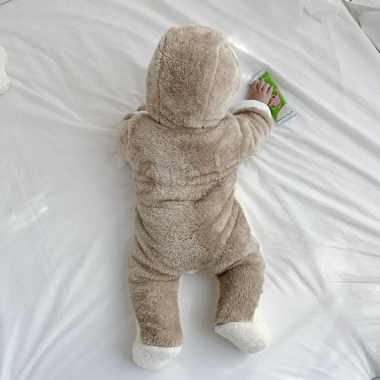 Pijama Enterizo para Bebé con Pie - Algodón Acolchado Grueso y Cálido - Image 2