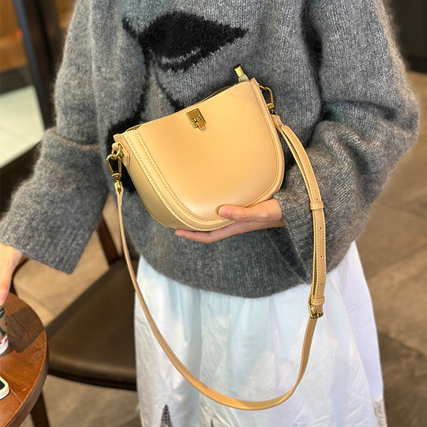 Bolso Mensajero de Cuero para Mujer - Diseño Minimalista y Versátil