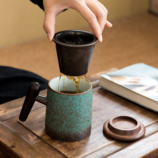 Colador de Té con Tazas Separadoras de Agua Filtrada - Image 5
