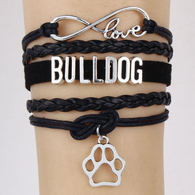 Pulsera Trenzada con Dije de Patita de Perro en Aleación - Image 2