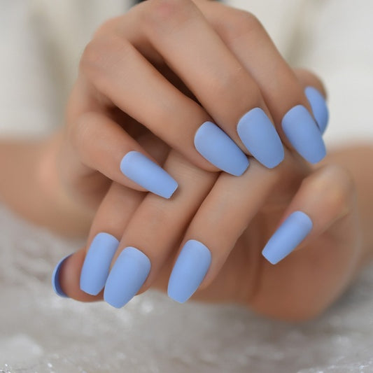 Uñas Postizas Extra Largas Tono Natural