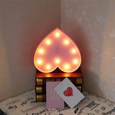 Lámpara Decorativa 3D con Letras de Amor - Luz Nocturna Romántica - Image 3