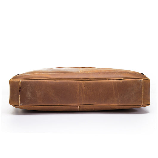 Bolso de Cuero Vintage Crazy Horse para Hombre - Image 3