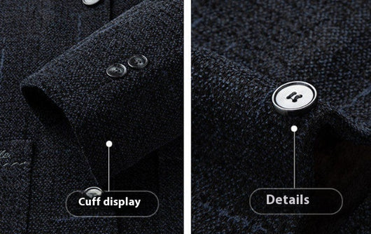 Abrigo Acolchado de Chenilla para Hombre Adulto Mayor - Chaqueta Térmica Forrada en Felpa - Image 12