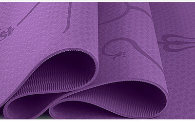 Tapete de Yoga Antideslizante con Líneas de Alineación para Principiantes - Image 3