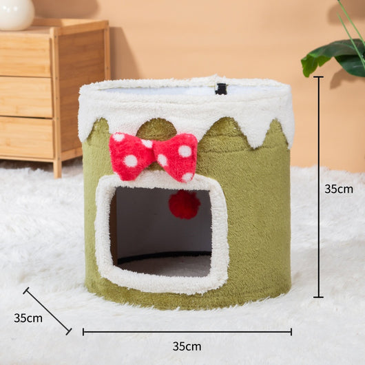 Árbol Rascador Doble para Gatos - Nido Cuatro Estaciones Universal - Image 5