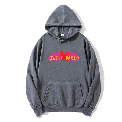Sudadera con capucha estampado llamas oversize - Image 26