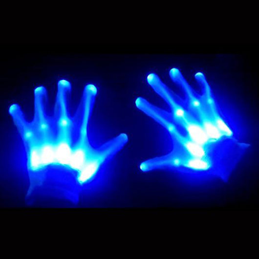 Par de Guantes Esqueleto LED Brillantes - Accesorios Chic para Halloween y Navidad - Image 3