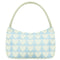 Bolsa Transversal Azul de Nylon com Contraste