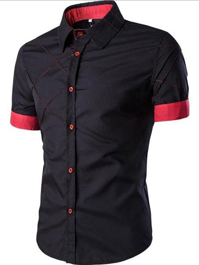 Camisa Casual de Manga Corta con Cuello Abierto - Image 4
