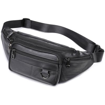 Bolsa Pecho Cuero Multifuncional para Hombre con Correa Cruzada - Image 4
