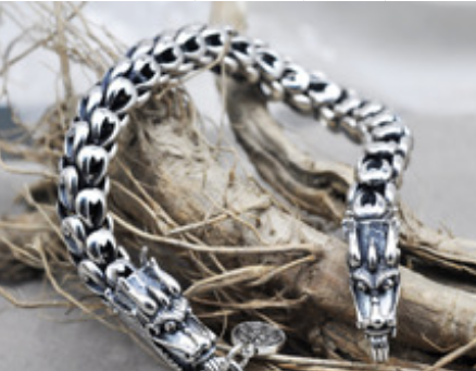 Pulsera Grifo de Dragón para Hombre en Plata de Ley S925 - Image 11