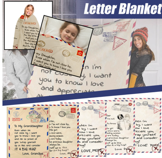 Manta Franela Creativa para Invierno Write A Letter - Image 4