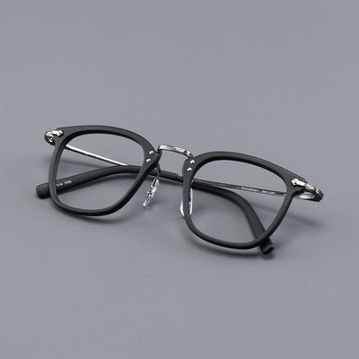 Armazón de Titanio Puro GMS806 - Gafas Retro Estilo Lámina para Miopía y Uso Empresarial - Image 4