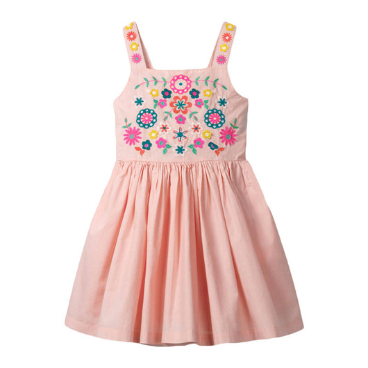 Vestido Infantil Tejido con Bordados Delicados - Image 10