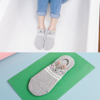 Calcetines de Algodón Estampados Adorables para Mujer - Image 19