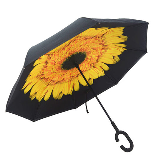 Paraguas Invertido Reversible de Doble Capa con Mango C - Resistente al Viento - Image 48