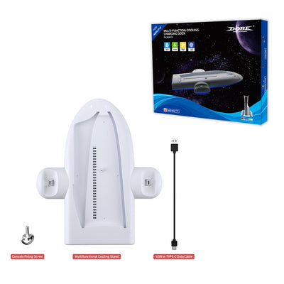 Ventilador Refrigerante Multifunción PS5 con Cargador, Soporte y Luz RGB - Image 5